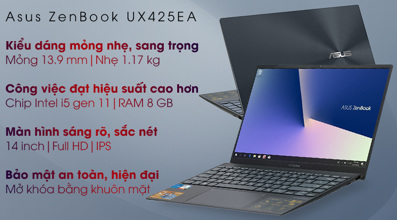 Review Asus ZenBook 14 UX425EA (BM069T)-Nguồn cảm hứng mới